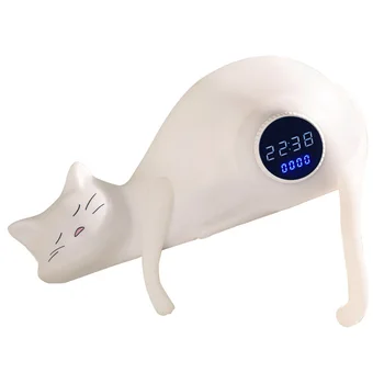 Masaüstü masa lambası USB Şarj Edilebilir Sevimli Kedi Gece Lambası Çok Fonksiyonlu Yaratıcı Arkadaşlar için Hediyeler