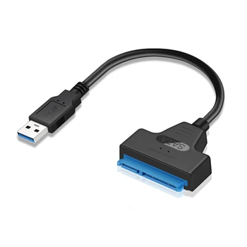 USB 3.0-SATA7 + 15pin Sabit Disk Kablosu Dönüştürücü 2,5 inç SSD Sabit Disk