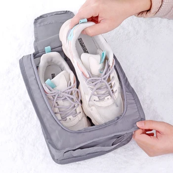 6 Renkler Çok Fonksiyonlu Taşınabilir Seyahat saklama Torbaları makyaj çantası Makyaj Çantası Organizatör seyahat ayakkabısı çantalar depolama Çantası