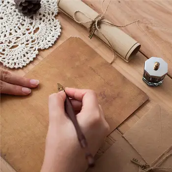 Retro Zarf Kırtasiye Seti İnce İşçilik Klasik Tarzı Yırtılmaz Kağıt Seti Mektup Malzemeleri Sicim DIY Prop