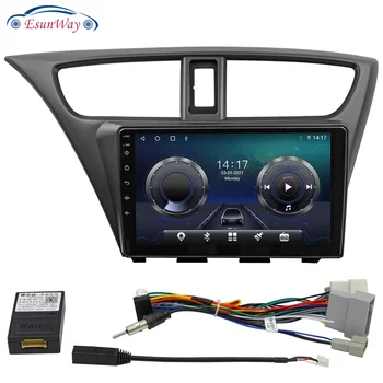 9 İnç Android 10 Radyo GPS video oynatıcı Honda CİVİC Hatchback 2012-2017 Bluetooth Araç multimedya sistemi