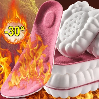 Kendinden ısıtmalı Termal Spor Tabanlık Sıcak Peluş Kemer Desteği Yumuşak Ayak Astarı Erkekler Kadınlar Kış spor ayakkabı Kendinden ısıtmalı Ayakkabı Pedleri