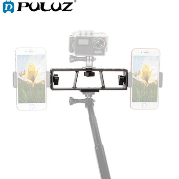 PULUZ Kamera Tripod Standı Adaptörü Smartphone Video Rig Filmcilik Kılıf Telefon Video Sabitleyici Tripod Dağı iPhone Android için