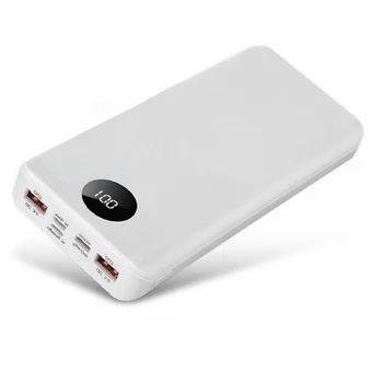 Mobil Güç 8x18650 harici pil şarj cihazı DIY Kutusu Kasa DIY LED Taşınabilir çift USB Güç Bankası QC 3.0 Hızlı Şarj Şarj Kutusu