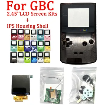 2.45 İnç Orijinal IPS LCD Ekran Kitleri İle Yüksek Net Kabuk Gameboy Color GBC Noktadan Noktaya Ekran Düğmeler Ve Lens
