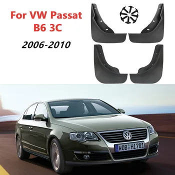 4 adet Araba Çamur Flaps Volkswagen VW Passat B6 3C 2006 2007 2008 2010 Çamurluk Splash Muhafızları Çamurluk Çamurluklar Oto Aksesuarları