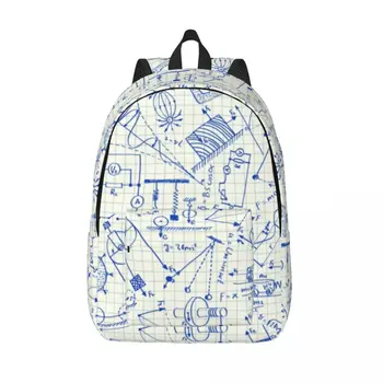 Fizik Karalamalar Sırt Çantası Unisex Seyahat Çantası Schoolbag Bookbag Mochila