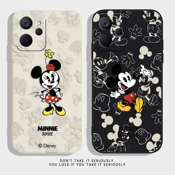 Disney Mickey Mouse telefon kılıfı OPPO Realme İçin 10 9 8 8İ C30 C31 C33 C35 C55 GT NEO 2 3 5 NARZO 50 5G Kılıf Kapak Funda Kabuk
