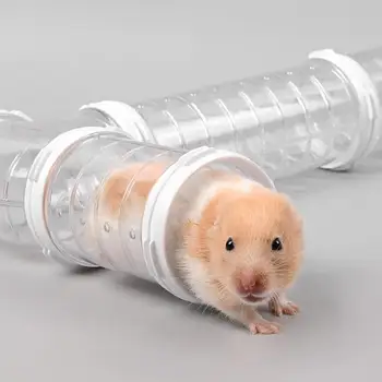 Hamster Tünel Oyuncak Labirent Genişletilebilir Tüp Set Bite Dayanıklı Hamster Oyuncaklar DIY Remodeled Kafes Kobay Küçük Hayvan Aksesuarları