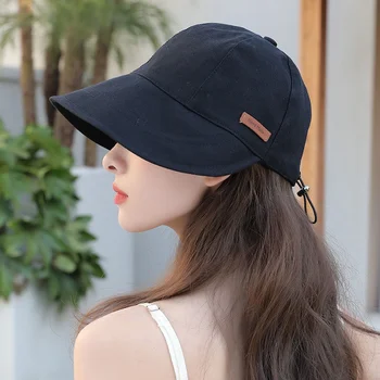 2023 UV Koruma Şapka Makyajsız Balıkçı Kap Ayarlanabilir bisiklet Kaplarıtaşınabilir Katlanabilir Geniş kenarlı güneş şapkası Yaz Erkek Kadın