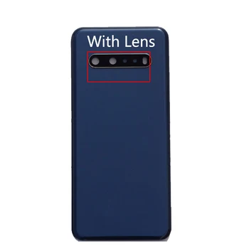 Yeni LG V60 ThinQ 5G Konut Kapı Pil Kapağı arka kapak Arka Kasa Şasi Kabuk LM-V600, A001LG Kamera Lens İle