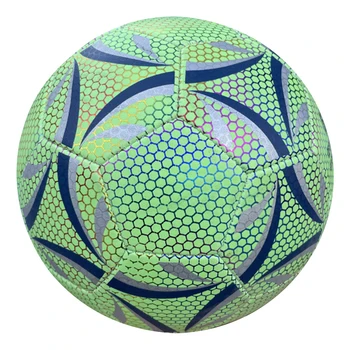 Işıltılı Parlayan Futbol Topu Boyutu 5 PU Gece Parlayan Futbol Standart Spor Eğlence Yetişkinler için Uygulama Eğitim Ekipmanları