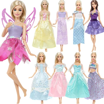 BJDBUS 1 Takım Moda Bebek Elbise Prenses Elbisesi Peri Etek Üstleri Kıyafet Kostümleri Kız Giysileri barbie bebek Aksesuarları Çocuk Oyuncak