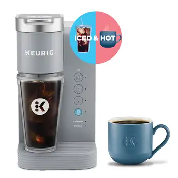 K-Iced Essentials Gri Buzlu ve Sıcak Tek Servisli K-Cup Pod Kahve Makinesi
