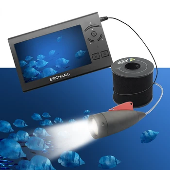 Balık Bulucu Kamera sualtı Balıkçılık Video ile 8 adet LED ışıkları 140 derece 4.3 inç ekran Kablosu 15m 30m olta kutup