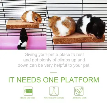 Fare Papağan Kobay Sıçan Doğal Çiğnemek Oyuncaklar Hamster Çıkıntı Ayakta Platform Rafı