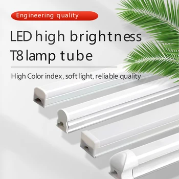 LED tüp ışık T8 Çalışma gerilimi: 85-265V Çift Uçlu giriş 450MM 7W LED Güneş Tüpü CE ve ROHS LED Ampul İç Mekan ışıkları