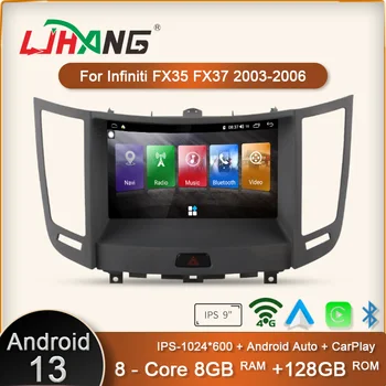 Ljhang 8 + 128GB Android 13 Araba Multimedya Oynatıcı Infiniti FX35 2010-2015 QX70 2007 - 2012 GPS Navigasyon Araba Radyo Stereo