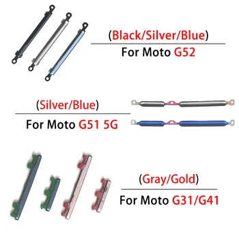 2 Adet Ses Düğmesi Yan Güç Anahtarı Motorola Moto G İçin Saf G41 G31 G51 5G G60 G60S G71 Güç açık kapalı Yan Tuşları Düğmesi