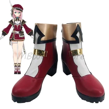 Oyunları Genshin Darbe Charlotte cosplay ayakkabı Çizme Rol Oynamak Cadılar Bayramı Karnaval Kadın Erkek Kostüm Kıyafet Parti Sahne Custom Made