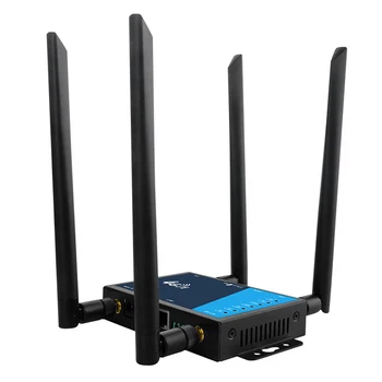 4G WIFI yönlendirici Endüstriyel Sınıf 4G Geniş Bant Kablosuz Yönlendirici 300Mbps SIM Kart Yuvası ile Anten Güvenlik Duvarı Koruması