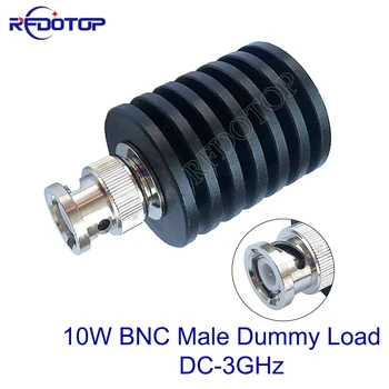 1 Adet 10W DC-3Ghz BNC Erkek fiş konnektörü RF Koaksiyel Sonlandırma Kukla Yük 3GHz 50Ohm Nikel Kaplama RF Aksesuarları