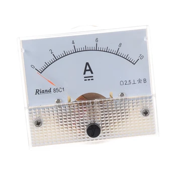 85C1 DC 0-10A Dikdörtgen Analog Panel Ampermetre Ölçer