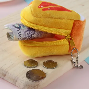 Yaratıcı Sevimli Meyve Peluş Cüzdan bozuk para cüzdanı Kadın Değişim Çanta Para Çantası Karikatür Tatlı bozuk para çantaları Kız Hediye için Çok Fonksiyonlu