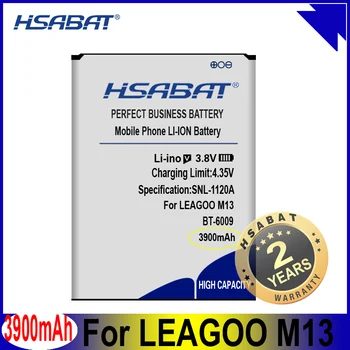 HSABAT BT - 6009 3900mAh Yüksek Kapasiteli Pil için LEAGOO M13 Akıllı Telefon Pilleri