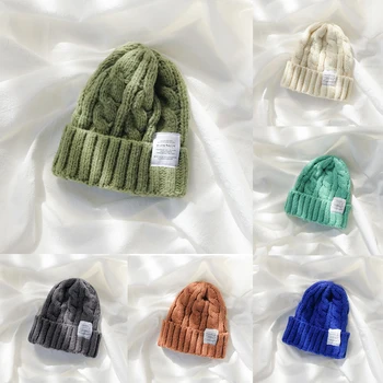 Kış Baggy hımbıl bere Şapka Yün Örme Sıcak Kap Erkekler Kadınlar için Bere Büyük Boy Kış Şapka Kayak Cappello Uomo