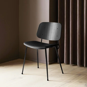 Açık Salon yemek sandalyeleri İskandinav Ahşap Ofis Accent Sandalye Tasarımcı Vanity Silla Comedor Yemek Setleri Mobilya PX50DC