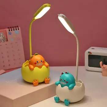 LED masa lambası taşınabilir USB şarj edilebilir masaüstü süsler tavşan ışık sevimli karikatür lamba çocuklar gençler için erkek kız çocuklar