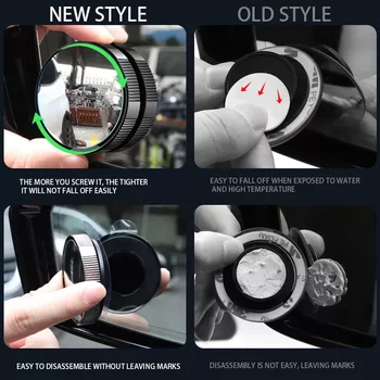 Fincan Araba Dışbükey Kör Nokta Ayna HD 360 Derece Geniş Açı Ayarlanabilir Dikiz Ekstra Yardımcı Yuvarlak Ayna Accessori
