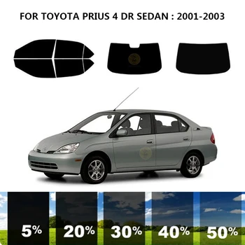 Önceden kesilmiş nanoceramics araba UV Pencere Tonu Kiti Otomotiv Cam filmi TOYOTA PRİUS İçin 4 DR SEDAN 2001-2003