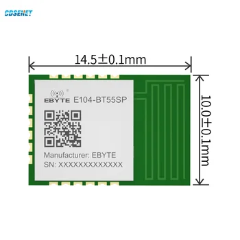 2.4 G CC2340 Bluetooth SoC Kablosuz Modülü CDSENET E104-BT55SP BLE5. 3 PCB Anten Zigbee Küçük Boyutlu Düşük Güç
