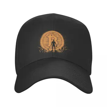 Bitcoin madenciliği beyzbol şapkası Erkek Kadın Ayarlanabilir Cryptocurrency BTC Madenci Baba Şapka Yaz Spor Snapback Şapka kamyon şoförü kapakları