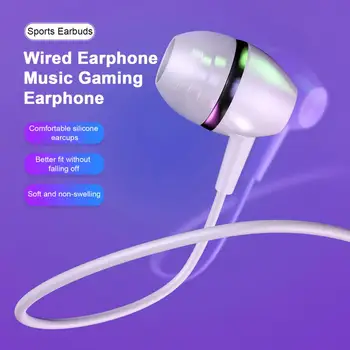Müzik Kulaklık Taşınabilir Kablolu Kulaklık Müzik Oyun Kulaklık Stereo Surround Rahat Giyim Kablolu Kulaklık moda aksesuarları