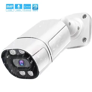 5MP 3MP 48V POE IP Kamera Açık AI İnsan Algılama Ses 2MP HD Güvenlik güvenlik kamerası P2P Kızılötesi Su Geçirmez Kamera XMeye