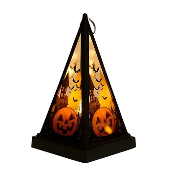 1 ADET noel ev dekorasyonu Cadılar Bayramı Taşınabilir Kabak LED Gece Lambası Gece Lambası Korku Parti Pencere Atmosfer Sahne