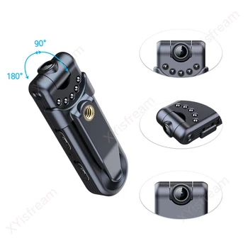 Mini dijital kamera HD 1080P Taşınabilir Kızılötesi Gece Görüş Küçük Kamera Bodycamera Açık Spor Kamera Recod Ev Ofis için