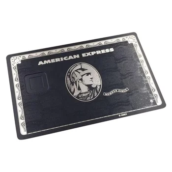 Lazer Mevcut Mat Bla Boş Metal Visa Kredi Kartları Manyetik Şerit Ve Çip Oluk Desteği baskı kişisel adı gitmek