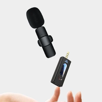 3.5 Sıcak Satış Kablosuz Mini Mikrofon Yaka Yaka Mikrofonu Bt Hoparlör Kamera için Kablosuz Yaka Mikrofonu Bluetooth Mikrofon