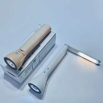 LED Katlanabilir masa lambası Taşınabilir el feneri 3 Parlaklık Seviyesi Ayarlanabilir göz Bakımı okuma Lambası ev Çalışması İçin Kamp Acil