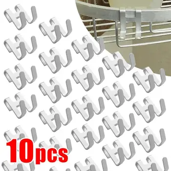 1-10 adet Alüminyum Kanca Ücretsiz Delme Çift S Şeklinde Kanca Mutfak Banyo Dolabı Kapı Arka Tipi Ceket Havlu Depolama Su Geçirmez