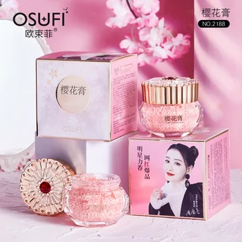OSUFI 50g Sakura Özü Yüz Kremi Kırışıklık Karşıtı Nemlendirici Besleyici Nemlendirici Beyazlatma Parlatıcı Narin FacialSkinCare