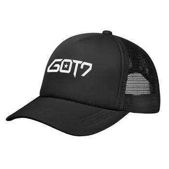 GOT7 Kpop BAMBAM Saçak beyzbol şapkası Yaz Nefes file şapka Spor Tüm Maç Güneş Koruma Kalkanı erkek Örgü Arka Kap