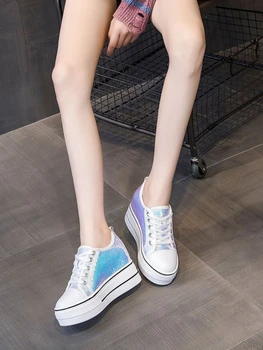 Kadın ayakkabısı Yüksek Platform Bayan Ayakkabıları Beyaz Kama Lace Up Yürüyüş Satış Ücretsiz Kargo Promosyon Düşük Fiyat Bir Yaz 2023 39