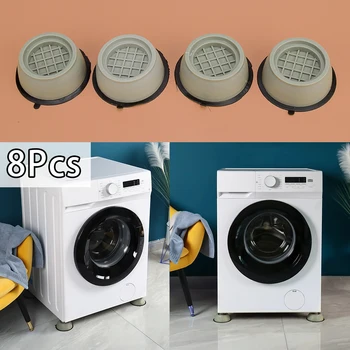8 adet Anti Titreşim Çamaşır Makinesi Desteği Kaymaz Ayak Tabanı Pedleri Mat Şok Gürültü Evrensel Boyutu Yaygın Olarak Kullanılan