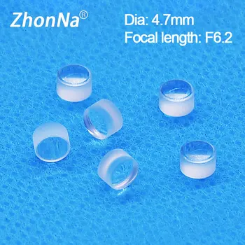 Mini odaklanan lens F6. 2 Odak Uzaklığı Çapı 4.7 mm Lazer Modülü Aksesuarları Cam Asferik Lens Lazer Odaklama Aksesuarları