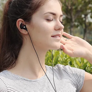 Feliztrip Tr-W100 Kablolu Kulaklık Drive-by-Wire Yarım Kulak İçi Mikrofonlu Cep Telefonu Kulak Tıkacı